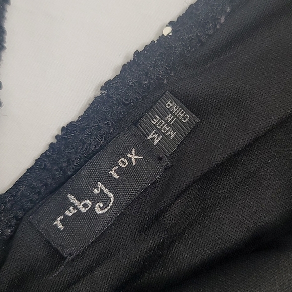 Ruby rox body con black sequined dress sz Med - Picture 5 of 13